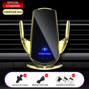 EKLEVA For All Phone 15W Wireless Charger Automatic Car Phone Holder Support Intelligent Infrared for Air Vent Mount Charging Stents