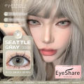 [COD] Eyeshare contact lenses SEATTLE Series 14.5 mm Brown Gray big eyes Lens Contact Lenses Colored Soft Lenses No Prescription 0.0 Wear 1 pair per year. 
