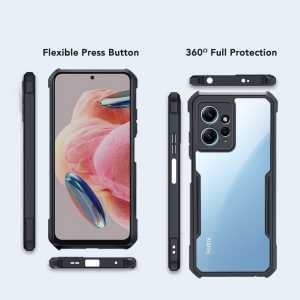 Promo Case Armor Fusion Shockproof Transparent Realme C67 4G 2023 / Realme C20 2021 + Holder Ring