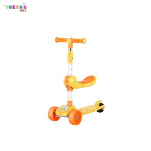 FR-M290 Mainan Anak Skuter Otoped Sepeda Duduk 3 Roda 2in1 Ada Musik Lagu Lampu Scooter Anak roda