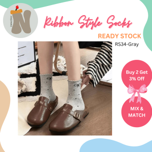 Korean Ribbon Style Socks (RS34-36) 💗READY STOCK💗