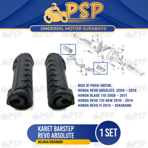 Karet Barstep Revo Absolute (Set Isi 2) - Footstep Postep Pijakan Kaki Depan Blade Revo 110 Revo Fit