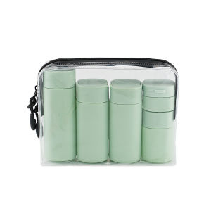 Travel-sized bottle set for cosmetics skincare products lotion face cream shampoo shower gel sample empty bottles
