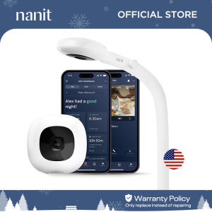 nanit Baby Monitor Pro Smart WiFi Camera &amp Floor Stand Smart App Breath Tracking Night Vision 2-Way Talk Back Smart Alerts Tracking Temperature &amp Humidity Soothing Baby to Sleep