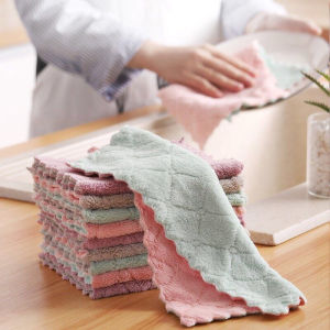 Kitchen Dishcloth towel super Absorbent Cleaning Cloth Hand Washing Cloth Household Rags【1pcs】