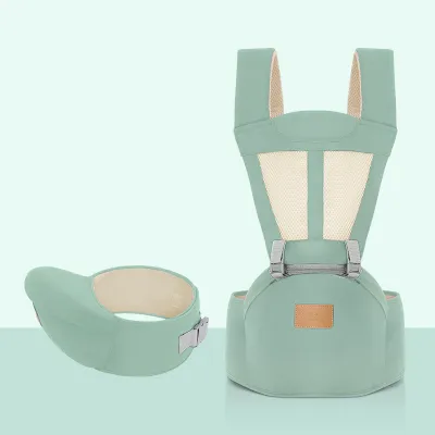 HamshMoc Breathable Baby Carrier with Hip Seat Detachable for New Born Carrier Adjustable Kangaroo Baby Waist Stool Backpack Ergonomic for Newborn Essentials
