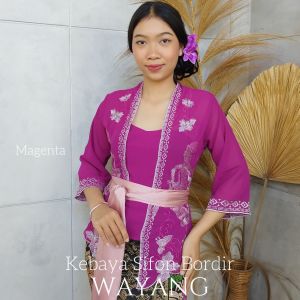 dOoOb (HANYA KEBAYA) Baju Kebaya Jadi Sifon Bordir Kebaya Bali Modern Wisuda