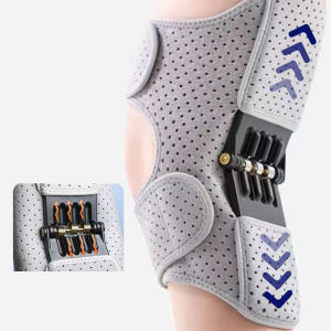Christmas gift 【AYLMER】 Powerful Rebound Springs Knee Assistive Device Non-Slip Breathable Knee Booster Adjustable Spring Stabilizer Brace Joint Support