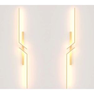 Đèn tường treo đầu giường sau ghế sofa hoặc cạnh Tivi dạng thanh dài với phong cách thiết kế hiện đại sang trọng