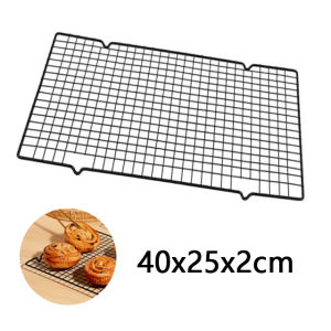 40x25x2cm Stainless Steel Rack Grid Design Strong Cooling Rack Premium Stainless Steel Cooling Rack for Baking and Grilling Fast Cooling Durable Design Easy to Clean