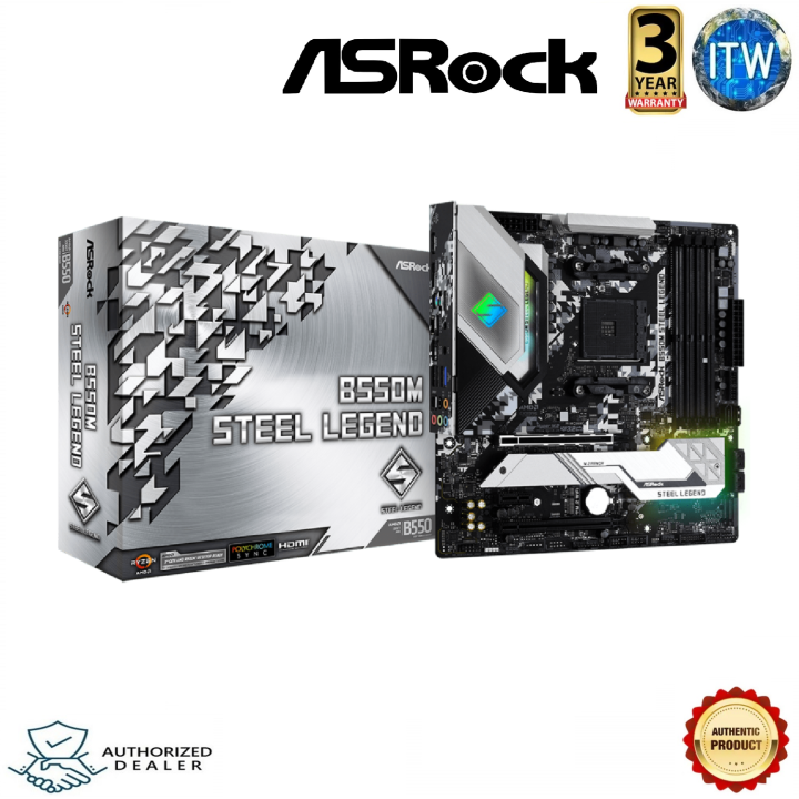 Asrock B550 B450m Steel Legend Power Switch ASRock B450 Steel