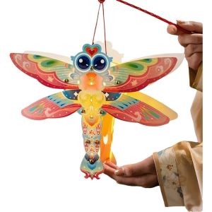 SHIHENG Rabbit Mid-Autumn Festival Glow Lanterns Butterfly Paper Luminous Lantern Glow Lantern DIY Material Package Childrens Hand-held Lanterns Children Gift