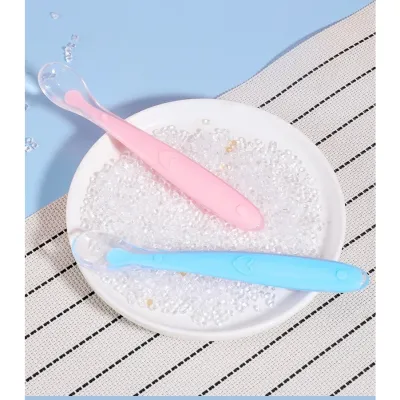 Leleoncare Sendok makan bayi bahan silikon lembut peralatan makan bayi BPA free / Sendok Bayi Silikon/Makan Bayi Silikon / Sendok Makan Bayi Lentur