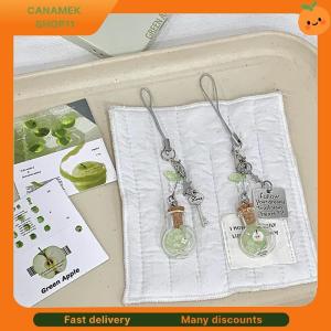 ❣️❣️❣️ Sweet Christmas Tree Drift Bottle Four-leaf Clover Pendant Phone Strap Keychain Exquisite Backpack Decoration Accessories Gifts