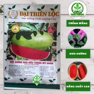 Hạt Giống Dưa Hấu Thanh Mỹ Nhân ĐẠI THIÊN LỘC (Gói 20gr) - Kháng bệnh tốt da xanh sọc nhuyễn (Date mới)