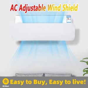 【Fast Shipping】 Air Conditioner Wind Deflector With Activated Carbon Filter Anti-straight Wind Blowing For Home Office Adjustable Ac Deflector DIY-AC-Baffle