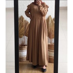 GAMIS RISWANA CRINKLE AIRFLOW GAMIS WANITA MODERN GAMIS CRINKLE PREMIUM LONG DRESS SINAWEY
