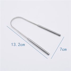 IRhea Stainless Steel U-Shaped Cleaning Tongue Moss Scraper Oral Care