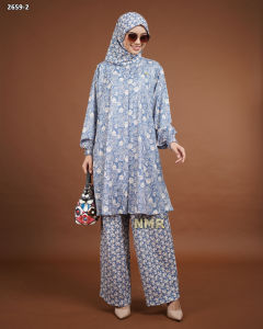 NMR Setelan Celana Kulot Tunik Marbella Vol 2659-2 (INC HIJAB)