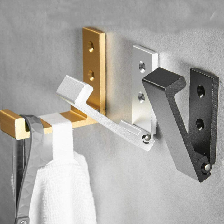 【Shipping In 24 Hours】Five Colors Folding Coat Hooks, Wall Hooks For  Hanging Coat Towel Hooks Hardware Heavy Duty Aluminum Alloy Headphone  Holder