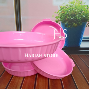 6 pcs piring melamin bulat cekung ulir model mangkuk ramen 7 inch tebal