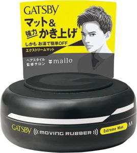 GATSBY Moving Rubber Extreme Matte Hair Wax Clear Floral Scent 80gGATSBY 行動橡膠極致霧面髮蠟透明花香 80 克