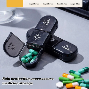 GK One Week Seven Days 21 Grid Pill Organizer All Season for Family Users  Elderly  Adults  Chronic Patients  Classifying Storage  Managing Medication  Independent Detachable Lid