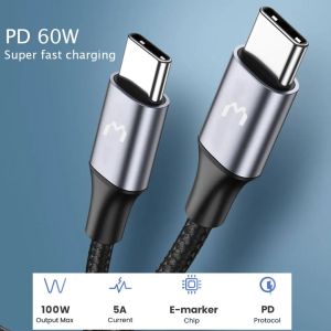 Mediatech Kabel Data Pengisian Cepat Tipe C to C PD 100W 2 Meter TCC 178