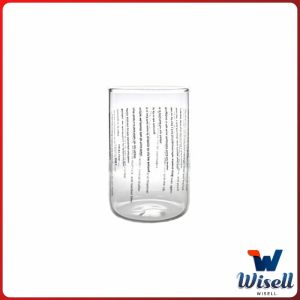 W.EL ถ้วยแก้วสไตล์เกาหลี ถ้วยชาผลไม้ เครื่องดื่มเย็น ๆ สกรีนตัวหนังสืดำ Glasses