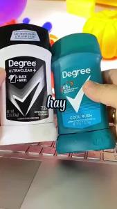 Lăn Sáp Khử Mùi Nam Degree Men 72h UltraClear+ Black +White 76gr - Hàng Mỹ
