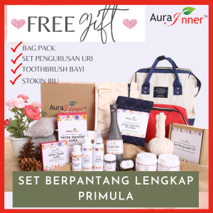 Set Berpantang Ibu Bersalin Lengkap  44 Hari Moden Tradisionali Set Primula | AURA INNER