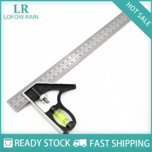 LF Wholesale✨Flash Sale ✨ 12 Combination Square Stainless Steel Spirit Level Aluminium Measuring Tools