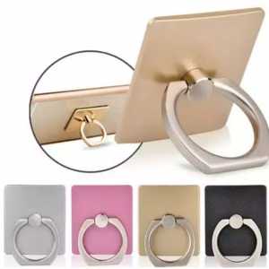 Ring Stand Hp Cincin Bahan Fiber Polos Ringstent Holder Hp Anti Karat