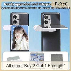 [COD] PkYeG Tool Adjustable Sky Mirror 2-in-1 Phone Rear Selfie Mirror ing Clip Outdoor Travel Phone ing Reflector ing Supplies