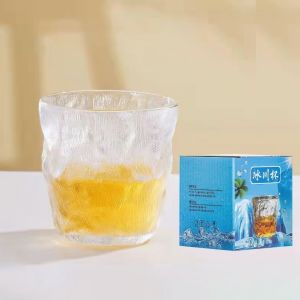 [HCM] Ly thủy tinh vân đá nhám cốc thủy tinh chịu nhiệt cao cấp phong cách Nhật Bản 280ml 300ml-GL314