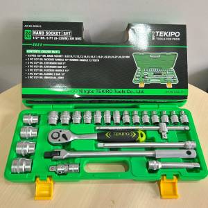 TEKIPO KUNCI SOK SET LENGKAP ( ISI 24 PCS ) UKURAN 8MM - 32MM 6PT BERKUALITAS