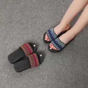 [Free Shipping] New Summer Platform Heel Home Strap Sandals for Women Ethnic Style Thick-Soled Fashion Trendy Slippers