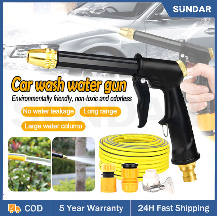 Water Jet Car Wash Gun High Pressure Water Spray Gun Watering Hose ...