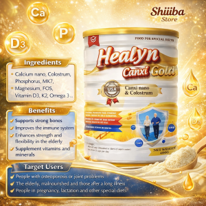Healyn Canxi Gold milk 400g Prevents Osteoporosis Arthritis and Improves Memory