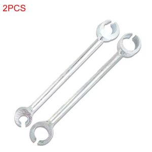 2Pcs Hinge Gap Adjusting Wrench Double Head Door Hinge Repair Spanner Labor-Saving Steel Wrenches Door Hinges Repair Hand Tools