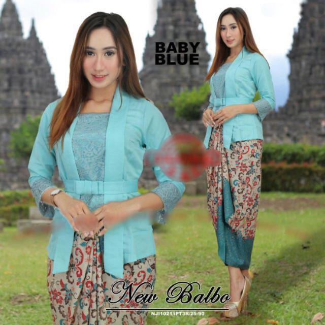 Exclusive Collections Bali Balbo Kebaya with Satin Printed Batik