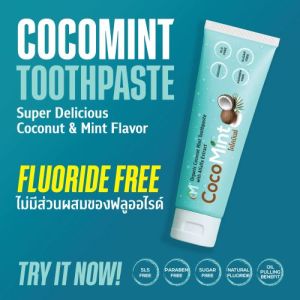 CocoMint coconut oil and mint toothpaste (Fluoride free)