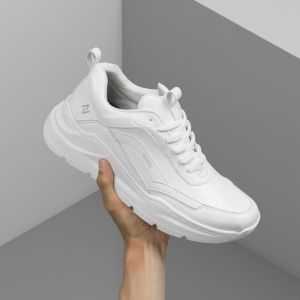 RANGER FULL WHITE |MNM x NAZ| Sepatu Sneakers Pria Casual Shoes SOL DIJAHIT