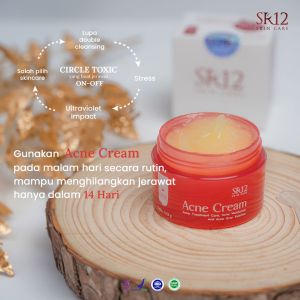 Acne Night Cream SR12 Untuk Wajah Kusam Krim Atasi Jerawat dan Bekas Jerawat Membuat Wajah Glowing dan Bersih Sehat