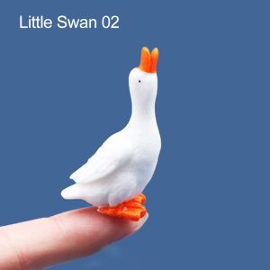 Simulation Cygnet Aquarium landscaping garden pond decoration creative resin animal knick-knacks
