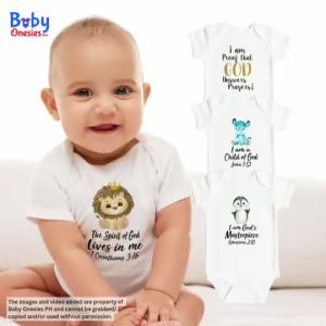 Baby Onesies PH Religious Statement Baby Clothes 0-12 months Baby Boy Baby Girl Cotton Bodysuit
