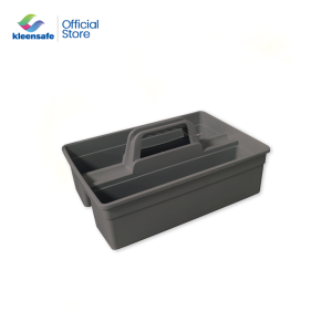 Kleensafe Deluxe Tool Carry Caddy With Handle Storage Caddy For Cleaning Supply Cleaning Products Spray Bottle Stackable Supply Caddy Multifunctional Carry Storage Tray for Organizing Cleaning Products Utility Tools Multi-Compartment