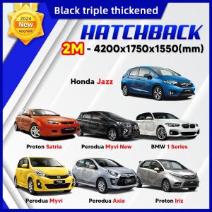 ✨ Premium Quality 3 Layers PVC + Cotton + Extra Aluminium Thick Coating Layers Car Cover ❗ FREE GIFT ❗ Suitable For All Car Durable Anti Scratch Water Resistant Zipper Design Reflective Strip Hot Weather Rainy Day Outdoor Indoor Selimut Penutup Kereta