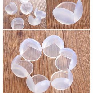 (4PCS)Pelindung Sisi Sudut Meja Pengaman Sudut Meja Silicone Karet Pelindung Sudut Meja Kaca/Pelindung Siku Meja