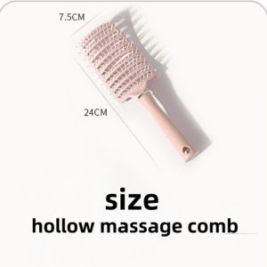 Fluffy Hair Comb Hair Scalp Massage Hollow Comb Hairbrush Nylon Women Wet Dry Thick Curly Detangled Hair Accessories